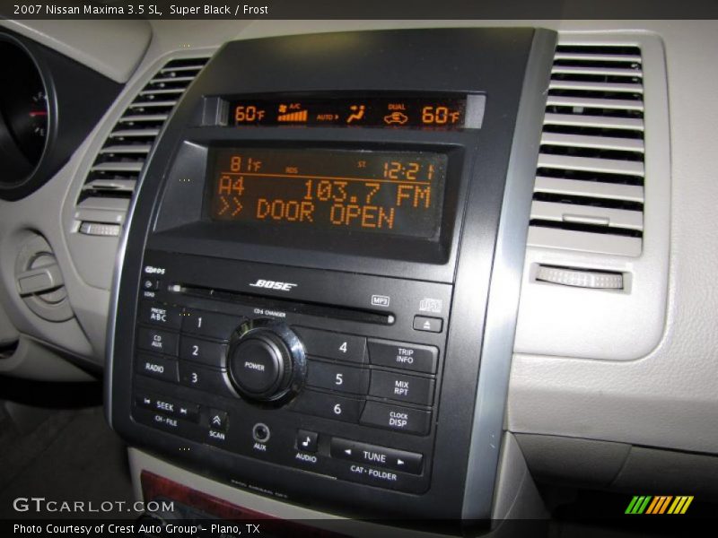 Super Black / Frost 2007 Nissan Maxima 3.5 SL