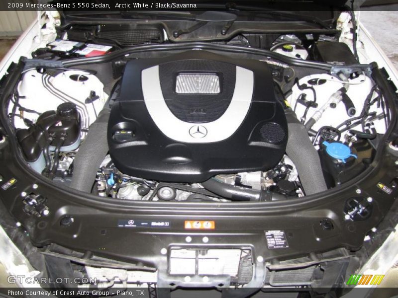 Arctic White / Black/Savanna 2009 Mercedes-Benz S 550 Sedan