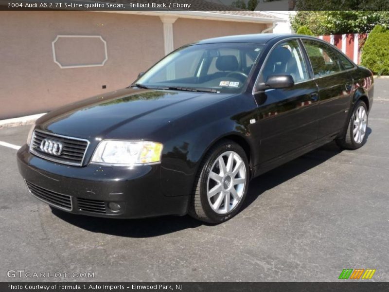Brilliant Black / Ebony 2004 Audi A6 2.7T S-Line quattro Sedan