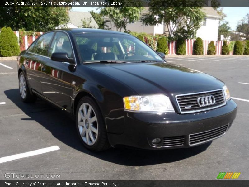 Brilliant Black / Ebony 2004 Audi A6 2.7T S-Line quattro Sedan