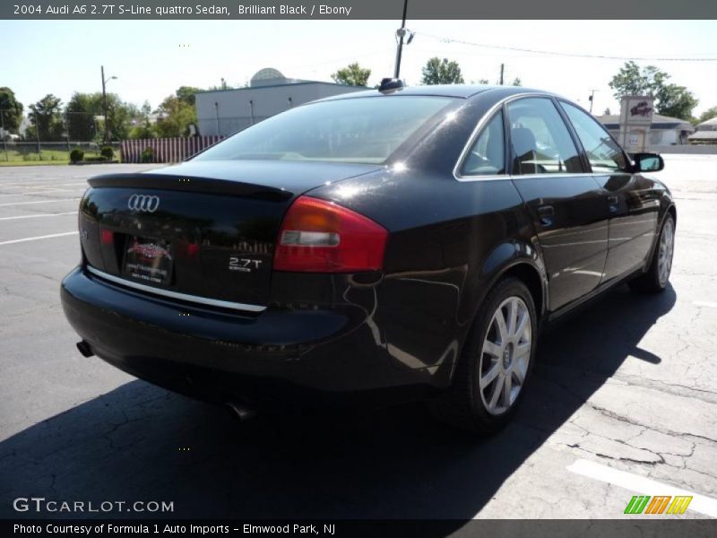 Brilliant Black / Ebony 2004 Audi A6 2.7T S-Line quattro Sedan