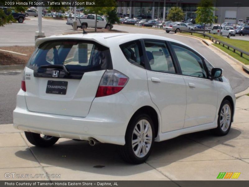 Taffeta White / Sport Black 2009 Honda Fit Sport