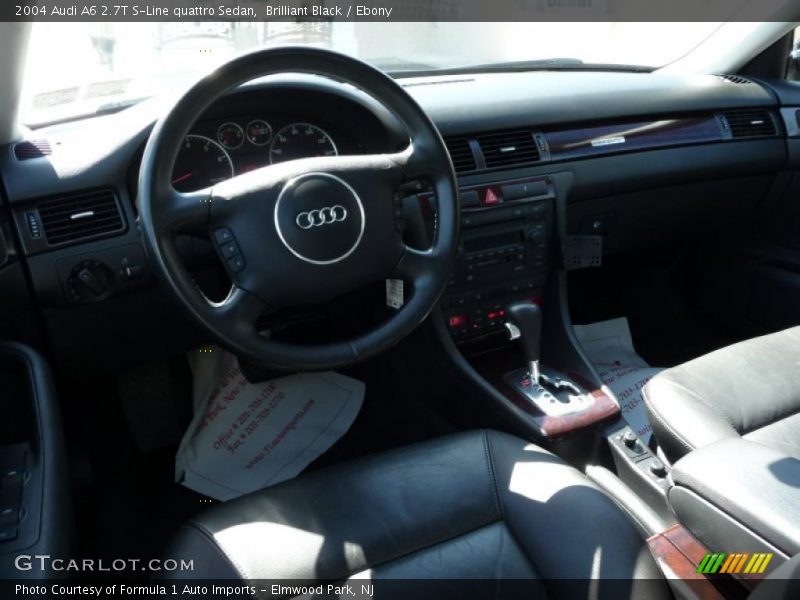Brilliant Black / Ebony 2004 Audi A6 2.7T S-Line quattro Sedan