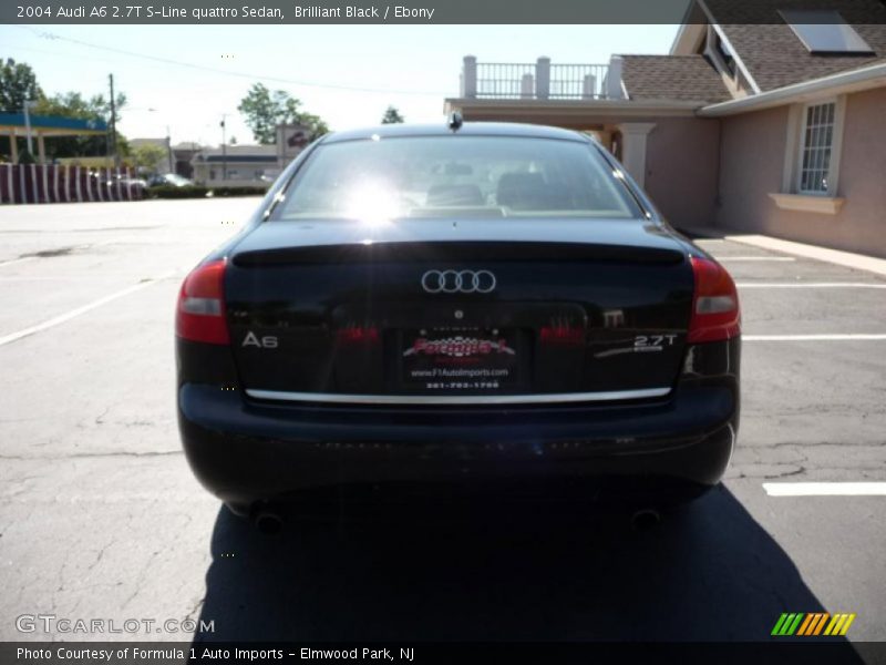 Brilliant Black / Ebony 2004 Audi A6 2.7T S-Line quattro Sedan