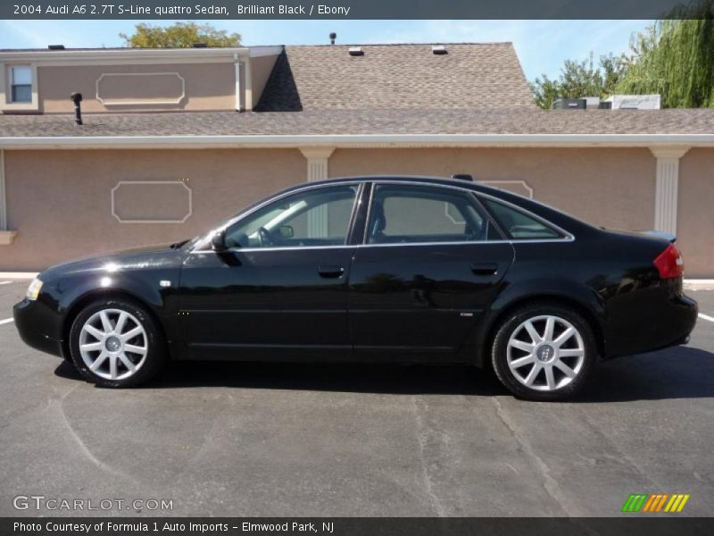 Brilliant Black / Ebony 2004 Audi A6 2.7T S-Line quattro Sedan