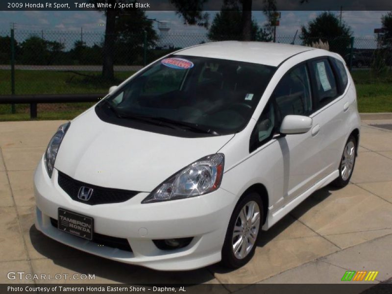 Taffeta White / Sport Black 2009 Honda Fit Sport