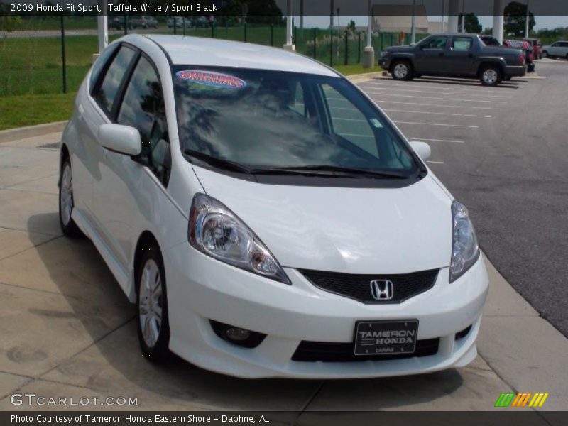 Taffeta White / Sport Black 2009 Honda Fit Sport