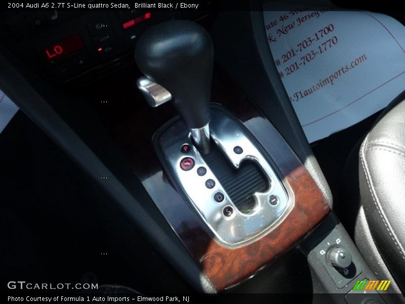 Brilliant Black / Ebony 2004 Audi A6 2.7T S-Line quattro Sedan