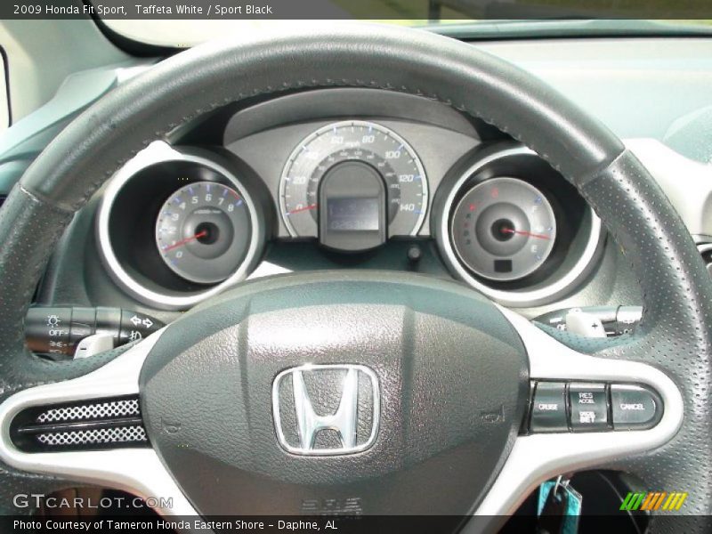 Taffeta White / Sport Black 2009 Honda Fit Sport