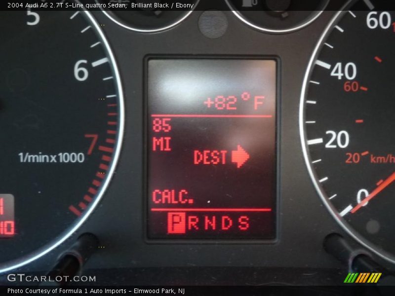 Brilliant Black / Ebony 2004 Audi A6 2.7T S-Line quattro Sedan