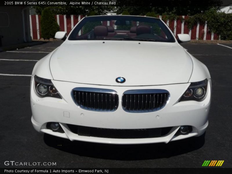 Alpine White / Chateau Red 2005 BMW 6 Series 645i Convertible