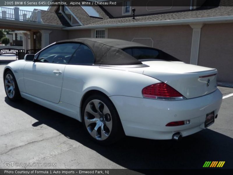 Alpine White / Chateau Red 2005 BMW 6 Series 645i Convertible