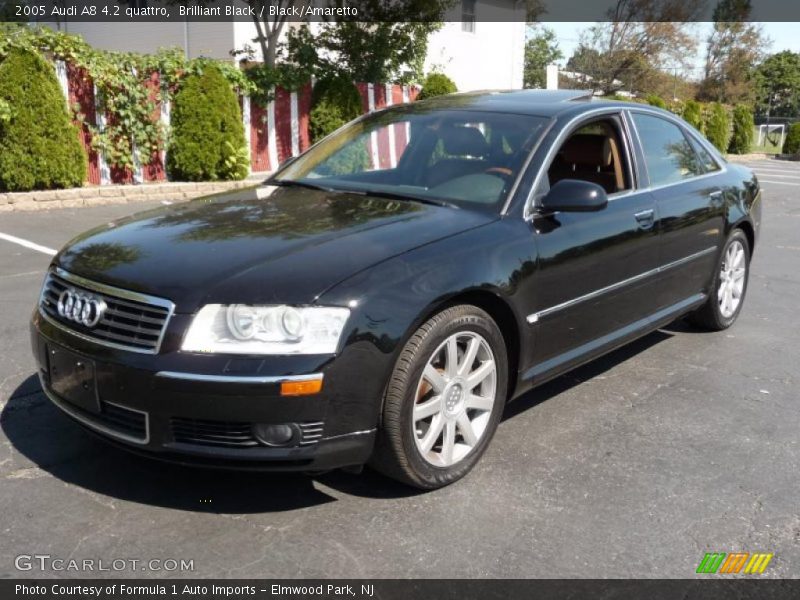 Brilliant Black / Black/Amaretto 2005 Audi A8 4.2 quattro