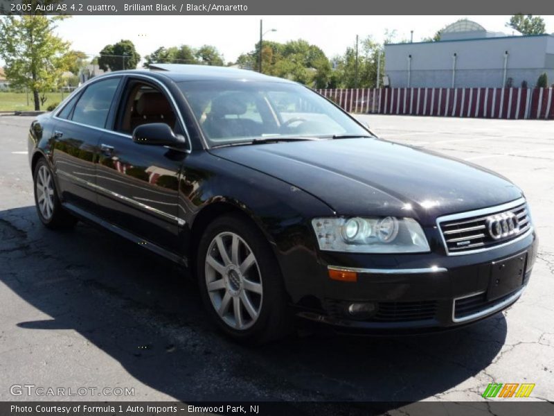 Brilliant Black / Black/Amaretto 2005 Audi A8 4.2 quattro