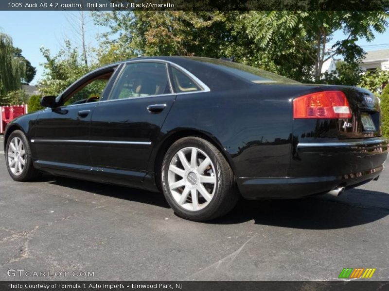 Brilliant Black / Black/Amaretto 2005 Audi A8 4.2 quattro