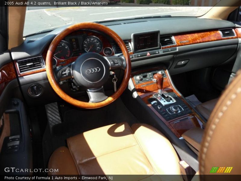 Brilliant Black / Black/Amaretto 2005 Audi A8 4.2 quattro