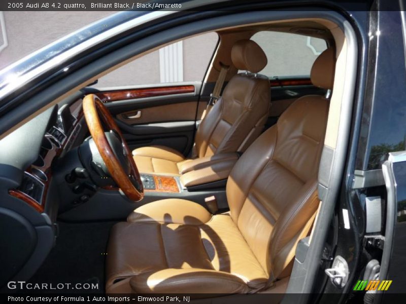 Brilliant Black / Black/Amaretto 2005 Audi A8 4.2 quattro