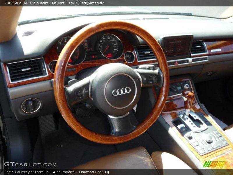 Brilliant Black / Black/Amaretto 2005 Audi A8 4.2 quattro
