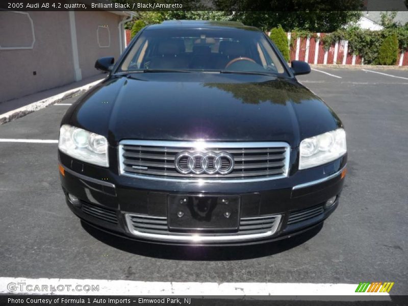 Brilliant Black / Black/Amaretto 2005 Audi A8 4.2 quattro