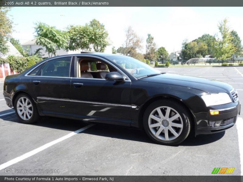 Brilliant Black / Black/Amaretto 2005 Audi A8 4.2 quattro