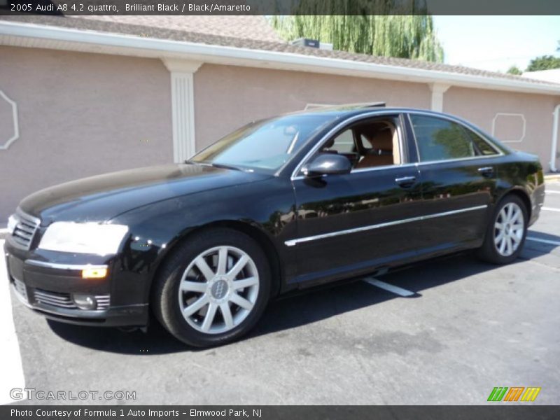 Brilliant Black / Black/Amaretto 2005 Audi A8 4.2 quattro