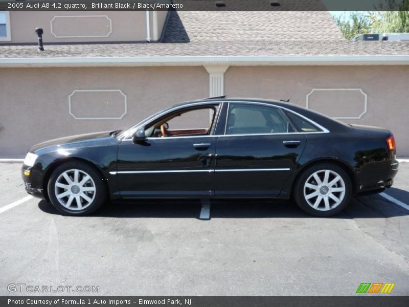 Brilliant Black / Black/Amaretto 2005 Audi A8 4.2 quattro