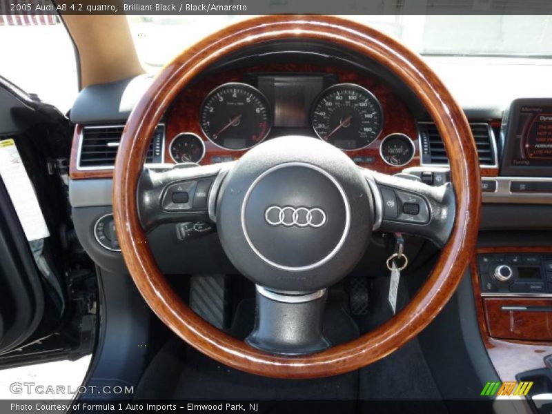 Brilliant Black / Black/Amaretto 2005 Audi A8 4.2 quattro