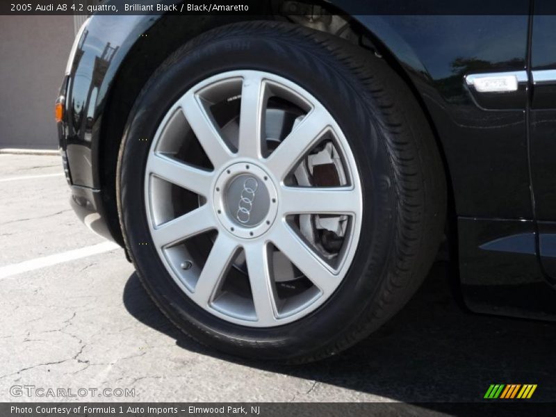 Brilliant Black / Black/Amaretto 2005 Audi A8 4.2 quattro