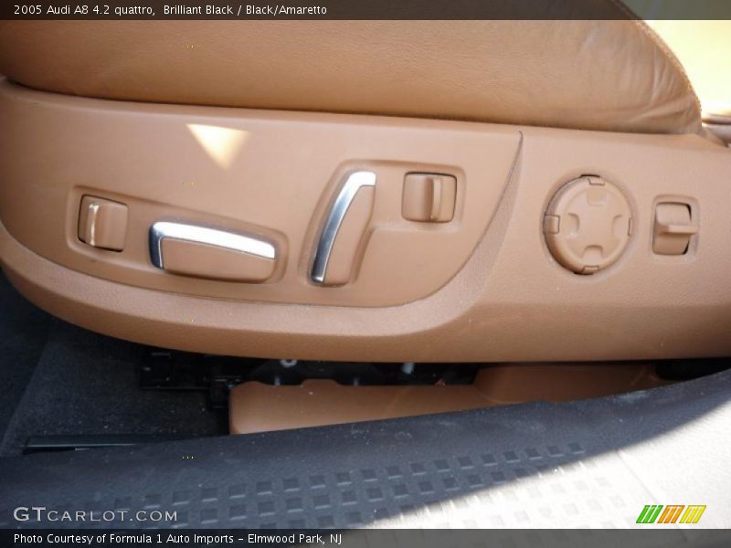 Brilliant Black / Black/Amaretto 2005 Audi A8 4.2 quattro