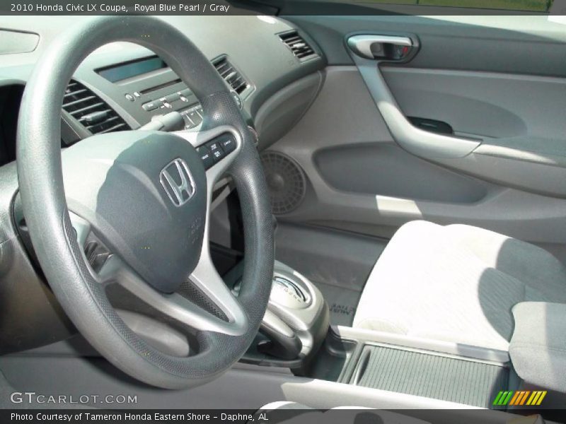 Royal Blue Pearl / Gray 2010 Honda Civic LX Coupe