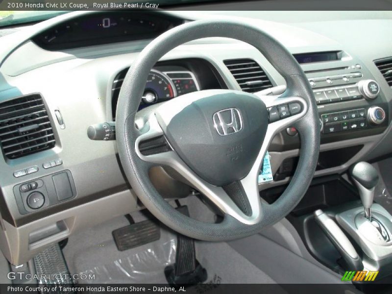 Royal Blue Pearl / Gray 2010 Honda Civic LX Coupe