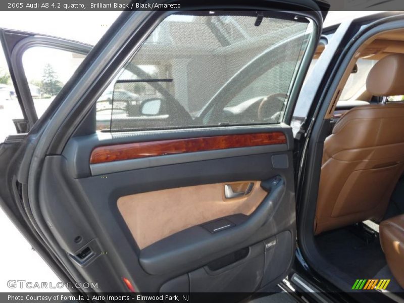 Brilliant Black / Black/Amaretto 2005 Audi A8 4.2 quattro