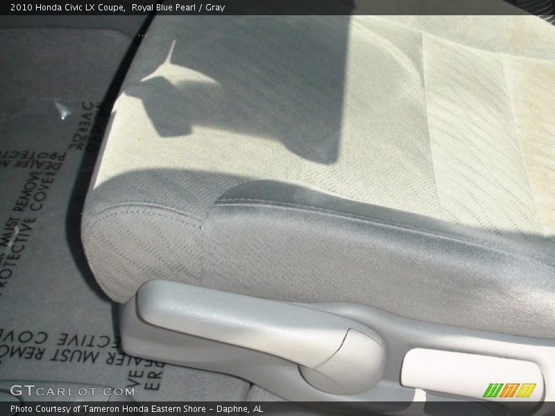 Royal Blue Pearl / Gray 2010 Honda Civic LX Coupe