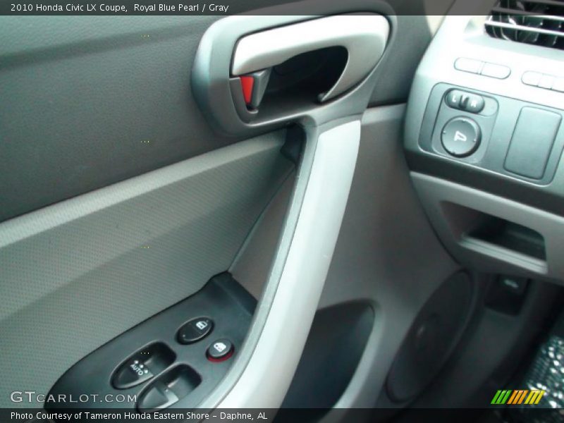 Royal Blue Pearl / Gray 2010 Honda Civic LX Coupe