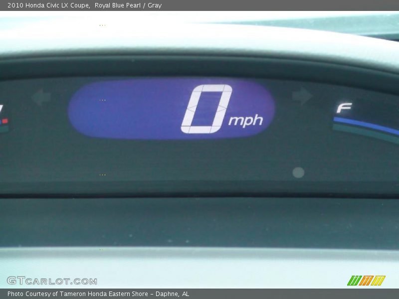 Royal Blue Pearl / Gray 2010 Honda Civic LX Coupe