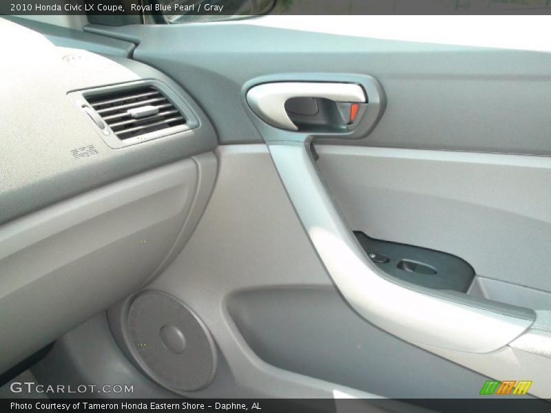 Royal Blue Pearl / Gray 2010 Honda Civic LX Coupe