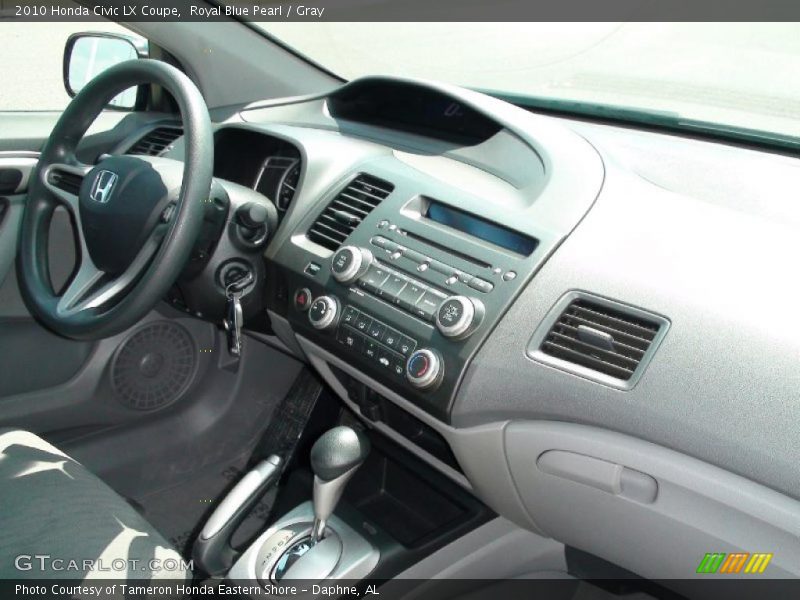 Royal Blue Pearl / Gray 2010 Honda Civic LX Coupe
