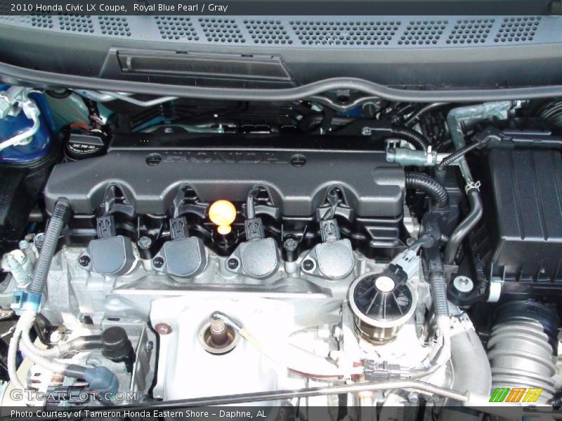Royal Blue Pearl / Gray 2010 Honda Civic LX Coupe