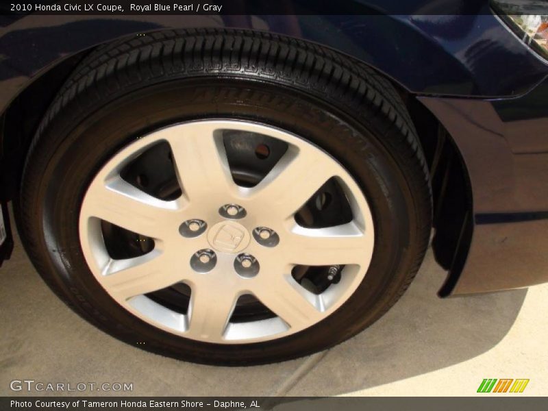 Royal Blue Pearl / Gray 2010 Honda Civic LX Coupe