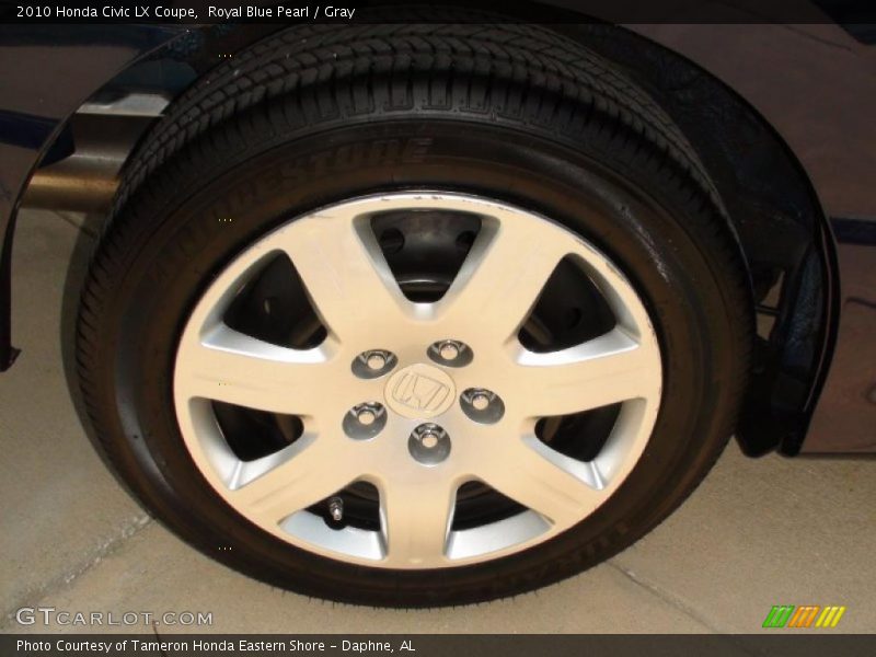 Royal Blue Pearl / Gray 2010 Honda Civic LX Coupe