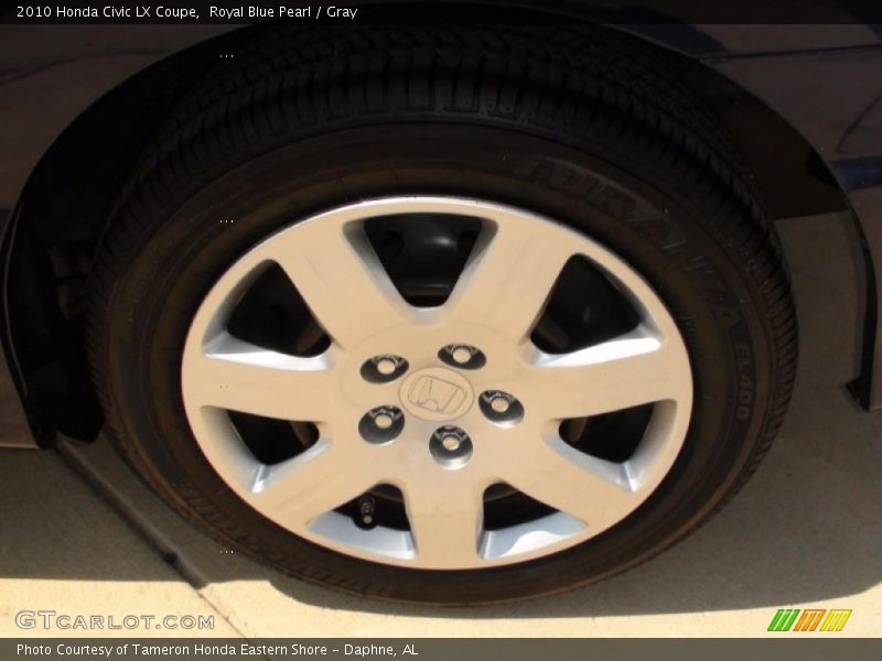 Royal Blue Pearl / Gray 2010 Honda Civic LX Coupe