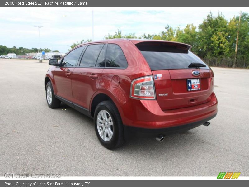 Redfire Metallic / Camel 2008 Ford Edge SEL