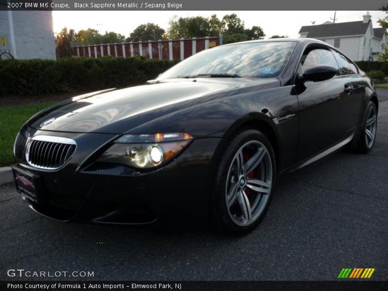 Black Sapphire Metallic / Sepang Beige 2007 BMW M6 Coupe