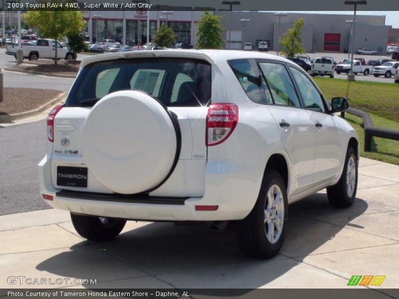 Super White / Ash Gray 2009 Toyota RAV4 4WD