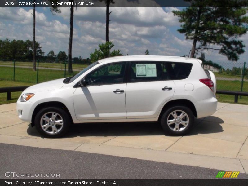 Super White / Ash Gray 2009 Toyota RAV4 4WD
