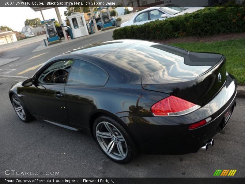 Black Sapphire Metallic / Sepang Beige 2007 BMW M6 Coupe