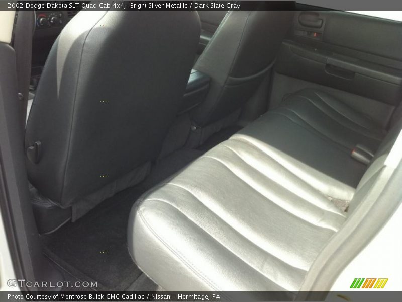 Bright Silver Metallic / Dark Slate Gray 2002 Dodge Dakota SLT Quad Cab 4x4