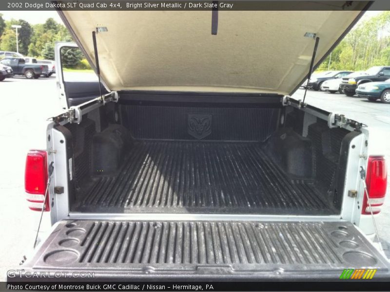 Bright Silver Metallic / Dark Slate Gray 2002 Dodge Dakota SLT Quad Cab 4x4