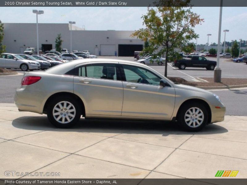 White Gold / Dark Slate Gray 2010 Chrysler Sebring Touring Sedan