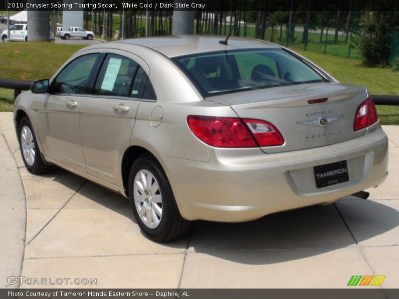 White Gold / Dark Slate Gray 2010 Chrysler Sebring Touring Sedan